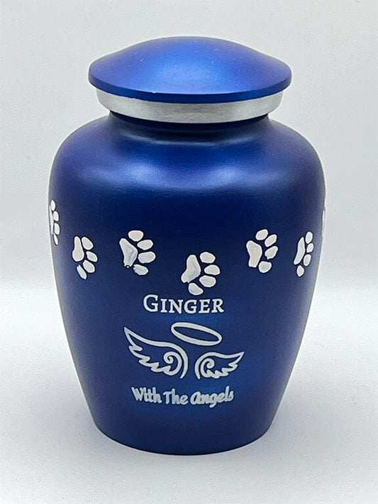 Personalized White Paws With The Angels Urn Dog Urn Pets Memories Forever 
