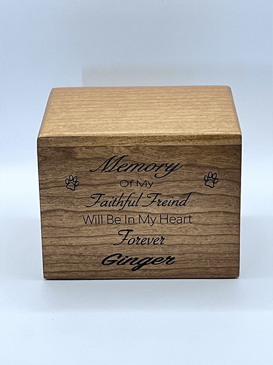 Dog Urn Personalized Faithful Friend Engraved 2 Sizes Dog Urn Pets Memories Forever Medium. 50lbs 