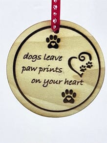 Dog Leave Prints. Pet Loss Gift Pets Memories Forever 