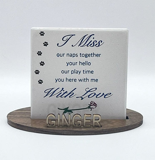 New I Miss Pet Loss Gift Pet Loss Plaque Personalized Pet Loss Gift Pets Memories Forever 