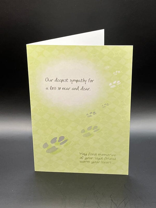 Our Deepest Sympathy - Pet Sympathy Card Pet Sympathy Card Pets Memories Forever 
