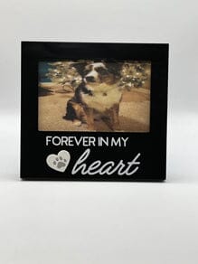 Pet Memorial Picture Frame "Forever In My Heart" Black Pet Memory Frame Pets Memories Forever 