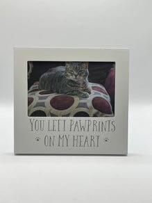 Pet Memorial Picture Frame Paw Prints On My Heart Pet Memory Frame Pets Memories Forever 