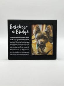 Pet Memorial Picture Frame Rainbow Bridge Pet Memory Frame Pets Memories Forever 