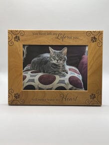 Pet Memorial Picture Frame You Will Never Leave My Heart Pet Memory Frame Pets Memories Forever 
