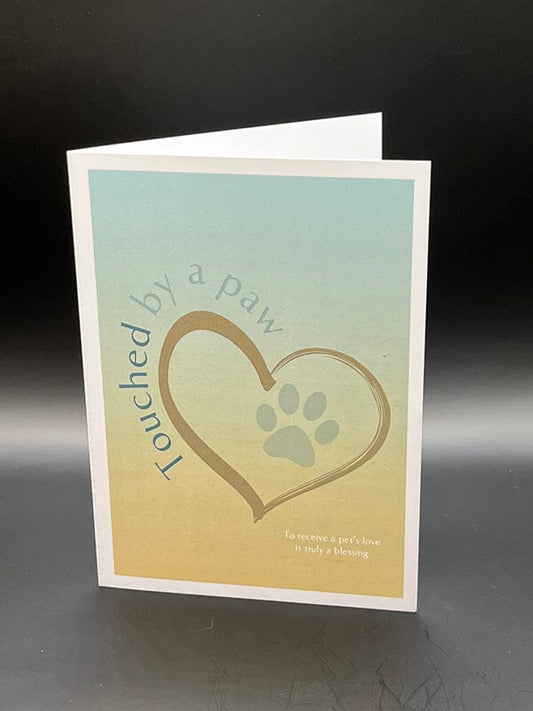 Touched By A Paw - Pet Sympathy Card Pet Sympathy Card Pets Memories Forever 