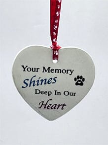 Your Memory Shines. Pet Loss Gift. Ceramic Medallion Pets Memories Forever 